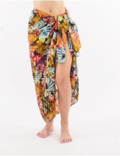 Sarong viscose imprimé Jungle