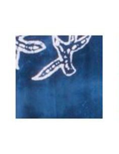 Sarong viscose motif mer avec franges 2