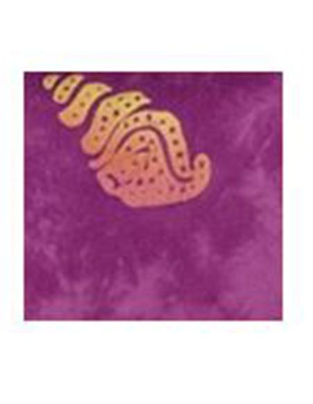 Sarong viscose motif mer avec franges