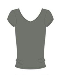 Tee shirt 95% coton 5% élasthanne uni manches courtes 2