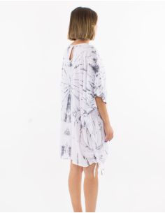 Tunique viscose Tie and Dye manches courtes 2