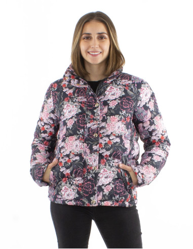 Veste matelassée polyester imprimée...