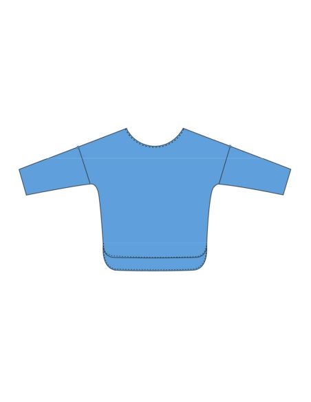 Chemisier Viscose Uni Manches Papillon