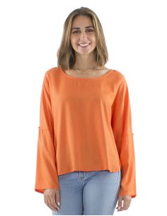 Chemisier Viscose Uni Manches Papillon 2