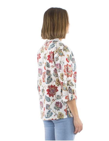 Chemisier Coton Imprime Indien