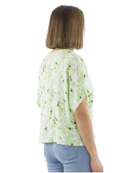 Chemisier Viscose Col V Galon Imprime Bali24