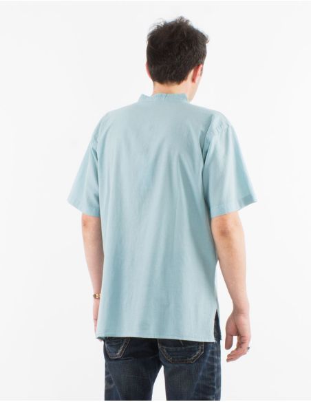 Chemise Homme Coton Leger Sw Boutonnee Manches Courtes