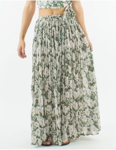 Jupe Voile Coton Froissee Imprime Bali24