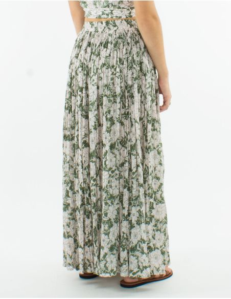 Jupe Voile Coton Froissee Imprime Bali24