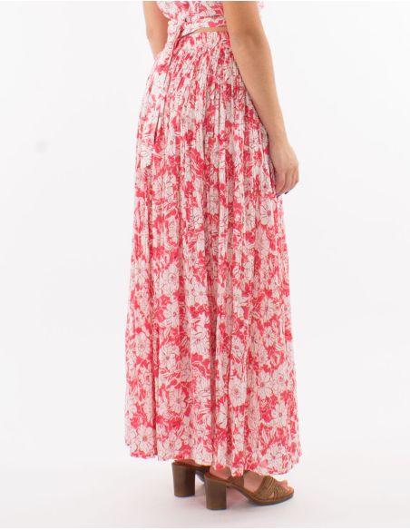 Jupe Voile Coton Froissee Imprime Bali24