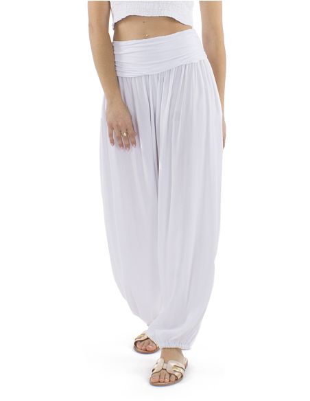 Sarouel Aladin Viscose Ceinture Jersey Viscose