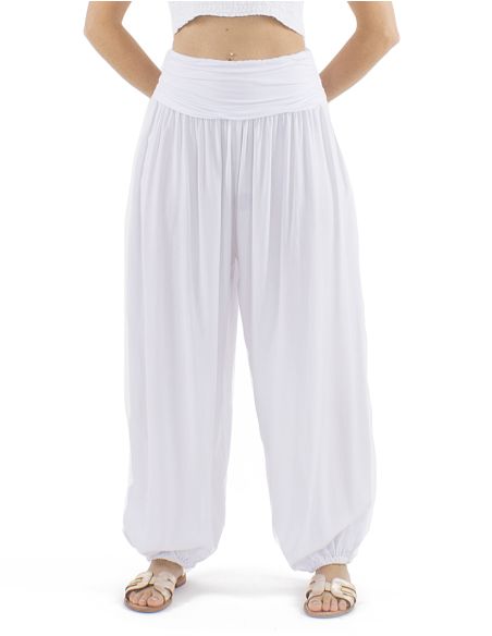 Sarouel Aladin Viscose Ceinture Jersey Viscose