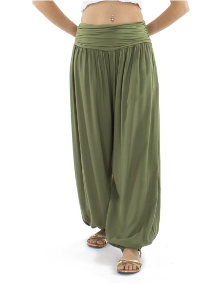 Sarouel Aladin Viscose Ceinture Jersey Viscose
