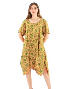 Robe Polyester Sari Mama Dore Imprime P22