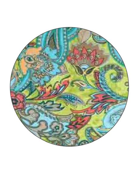 Minirobe Polyester Manches Courtes Imprime Dore P08