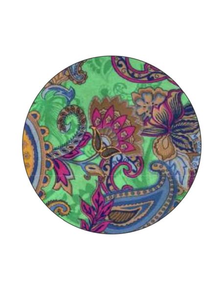 Minirobe Polyester Manches Courtes Imprime Dore P08