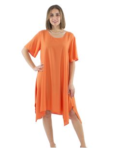 Robe Viscose Unie Manches Courtes Mama 2