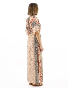 Robe Coton Manches Courtes Block Bagru 2