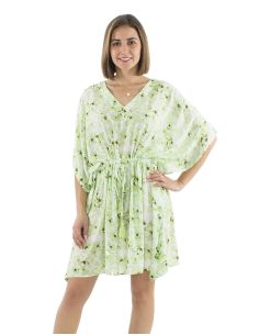 Robe Kaftan Viscose Imprime Bali