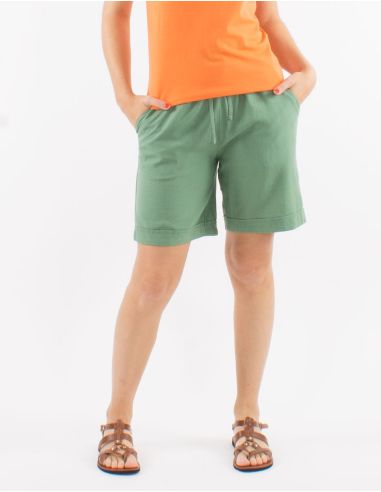 Short 54% Lin 46% Viscose Taille Elastique