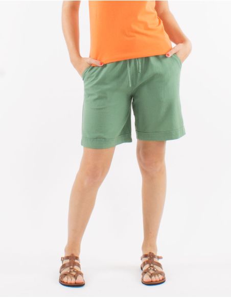 Short 54% Lin 46% Viscose Taille Elastique