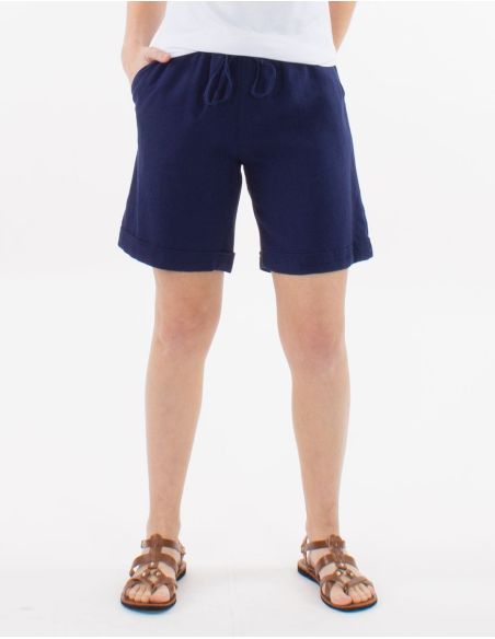 Short 54% Lin 46% Viscose Taille Elastique