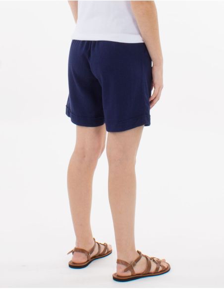 Short 54% Lin 46% Viscose Taille Elastique