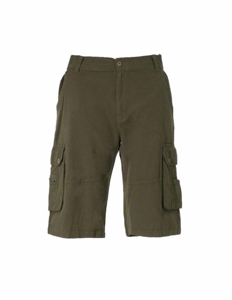 Bermuda Homme Coton Cargo Uni