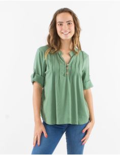 Tunique 54% Lin 46% Viscose Manches Courtes 2