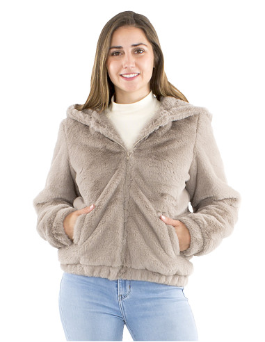 Veste polyester zip et capuche...