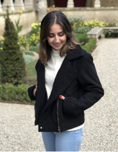 Blouson polyester velours...